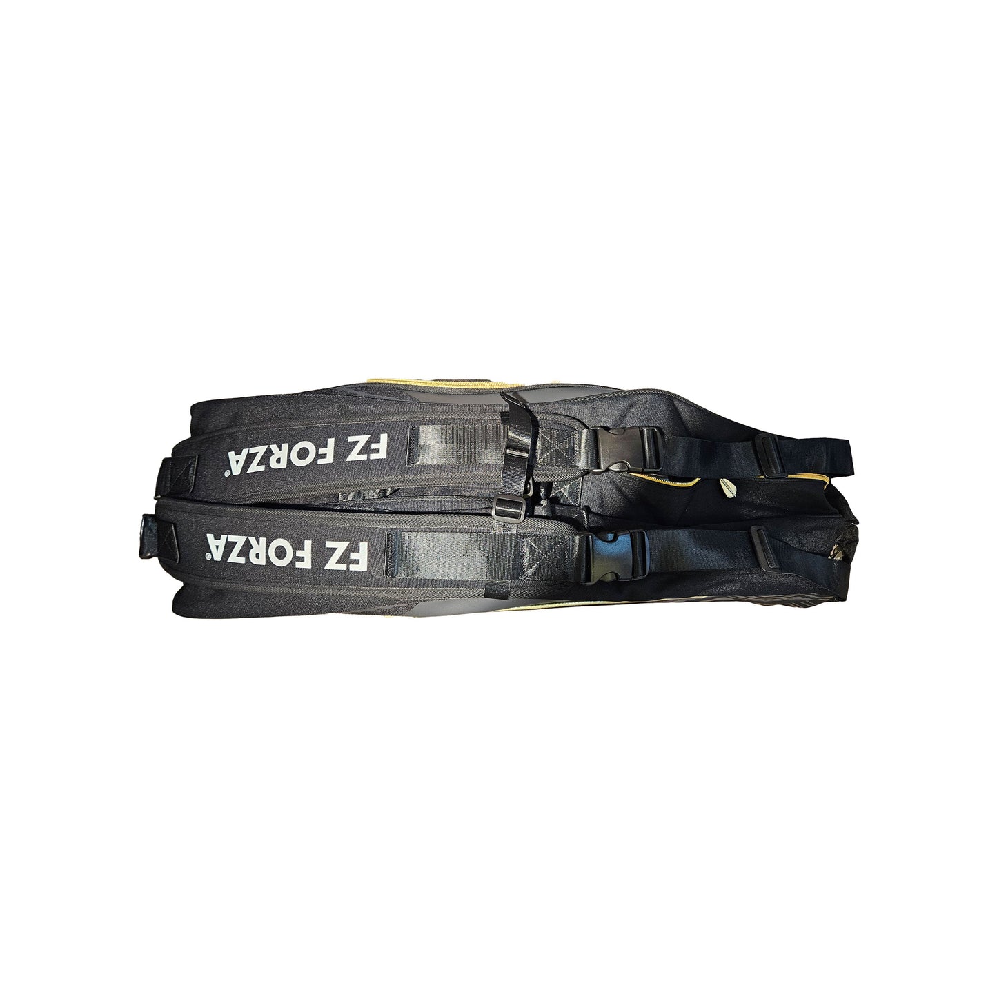 FZ Forza Tour Line kitbag, black white badminton kitbag, 6 racket capacity bag, sports gear storage bag, dual compartment kitbag, FZ Forza racket bag, stylish black and white kitbag, training equipment bag, carry kitbag for matches, large capacity badminton bag