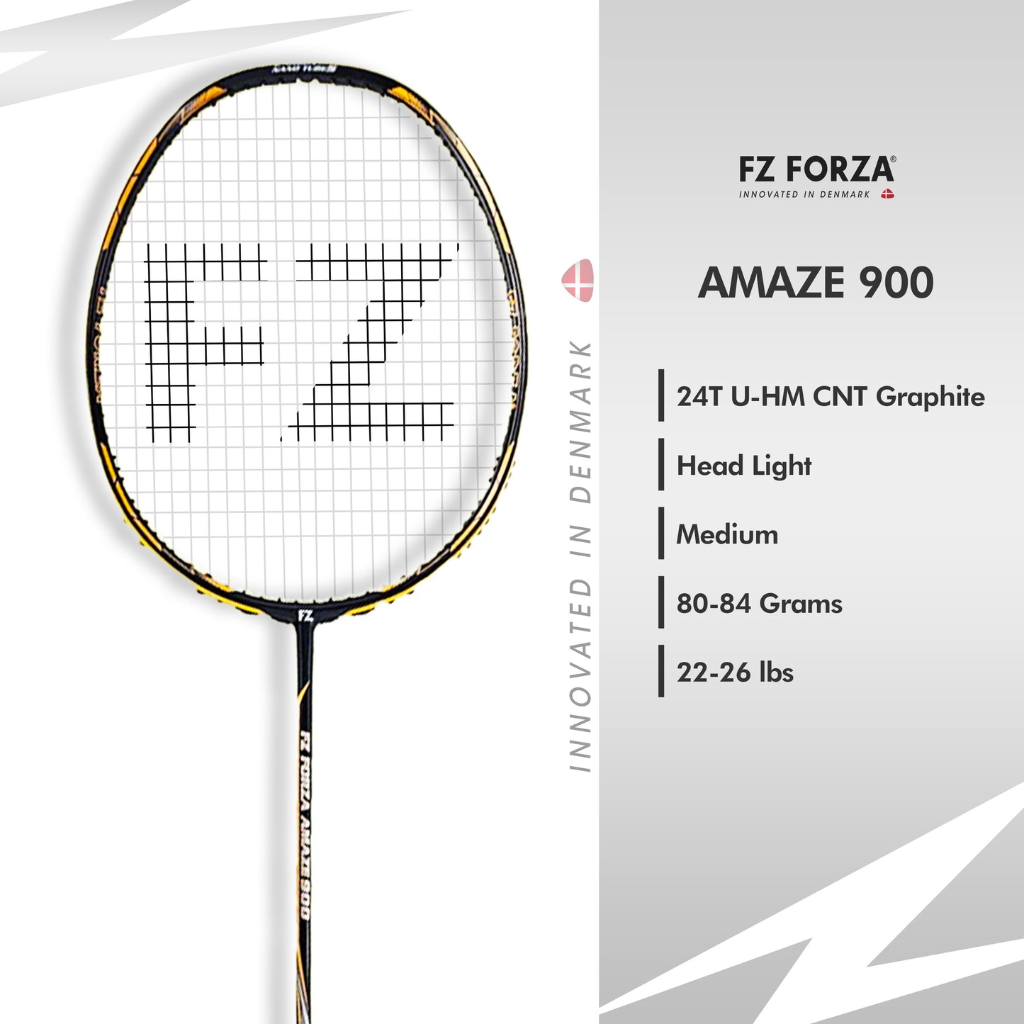 "fz forza amaze 900, amaze 900 badminton racket, strung racket for beginners, 4U G4 racket, beginner friendly badminton gear, black badminton racket, forza amaze series, lightweight all-round racket, badminton practice racket, all-purpose badminton racket, training racket for kids, control racket for starters, head-light beginner racket, g4 grip badminton racket, badminton gear india, graphite composite racket, blue strung racket, lightweight entry racket, indoor play racket, beginner player badminton gear