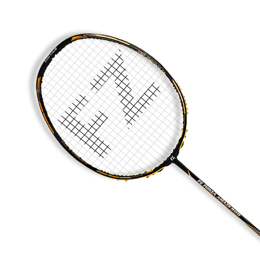 "fz forza amaze 900, amaze 900 badminton racket, strung racket for beginners, 4U G4 racket, beginner friendly badminton gear, black badminton racket, forza amaze series, lightweight all-round racket, badminton practice racket, all-purpose badminton racket, training racket for kids, control racket for starters, head-light beginner racket, g4 grip badminton racket, badminton gear india, graphite composite racket, blue strung racket, lightweight entry racket, indoor play racket, beginner player badminton gear