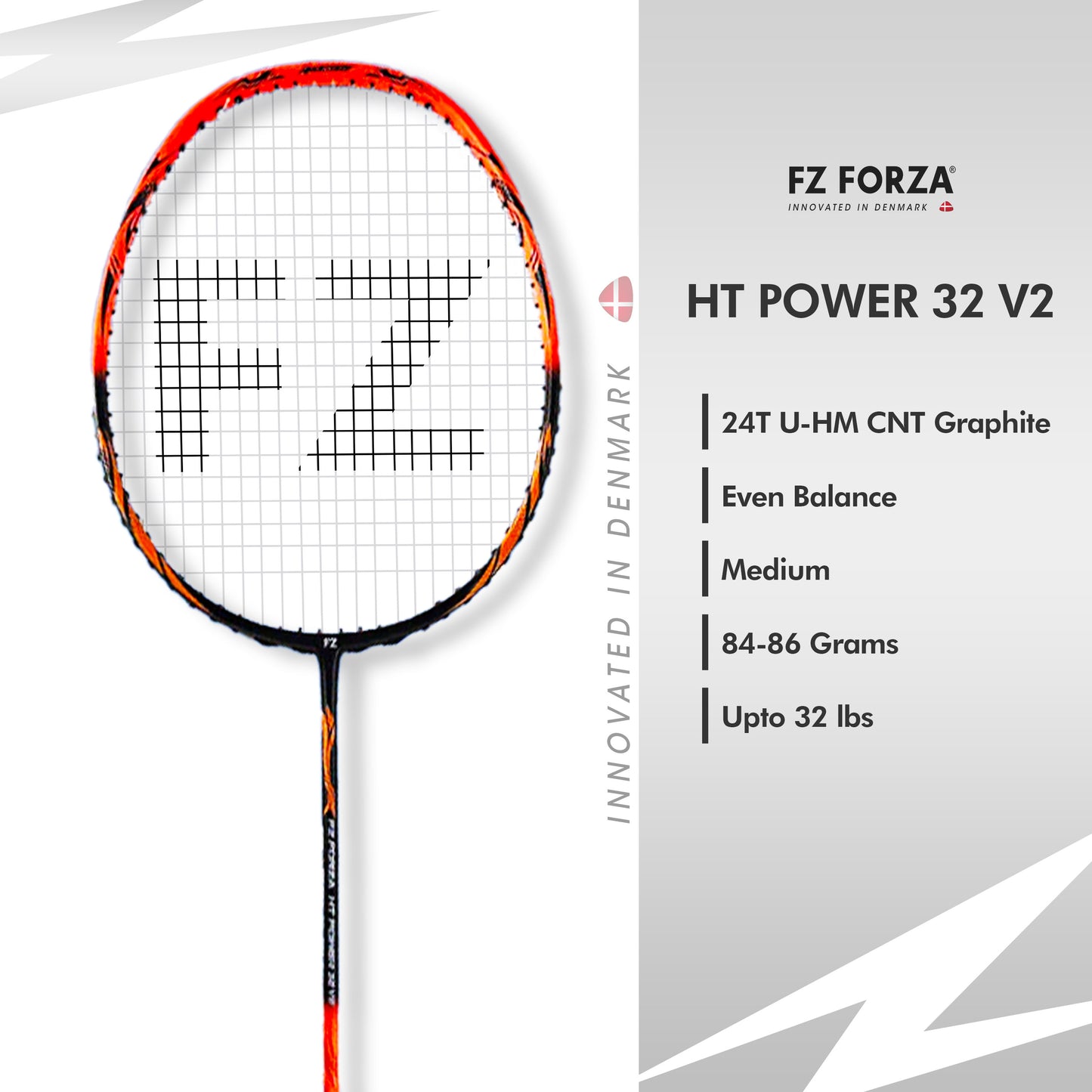 forza ht power 32Vs ht power series , intermediate badminton racket, 5U G4 power racket, strung racket for intermediates, forza control racket, badminton racket for training, precision badminton racket, light weight control racket, badminton racket for adults, offensive control racket, racket with high tension, graphite badminton racket, black and red racket, badminton gear for men, speed and precision racket, forza intermediate series, high repulsion racket, badminton racket india, g4 grip control racket