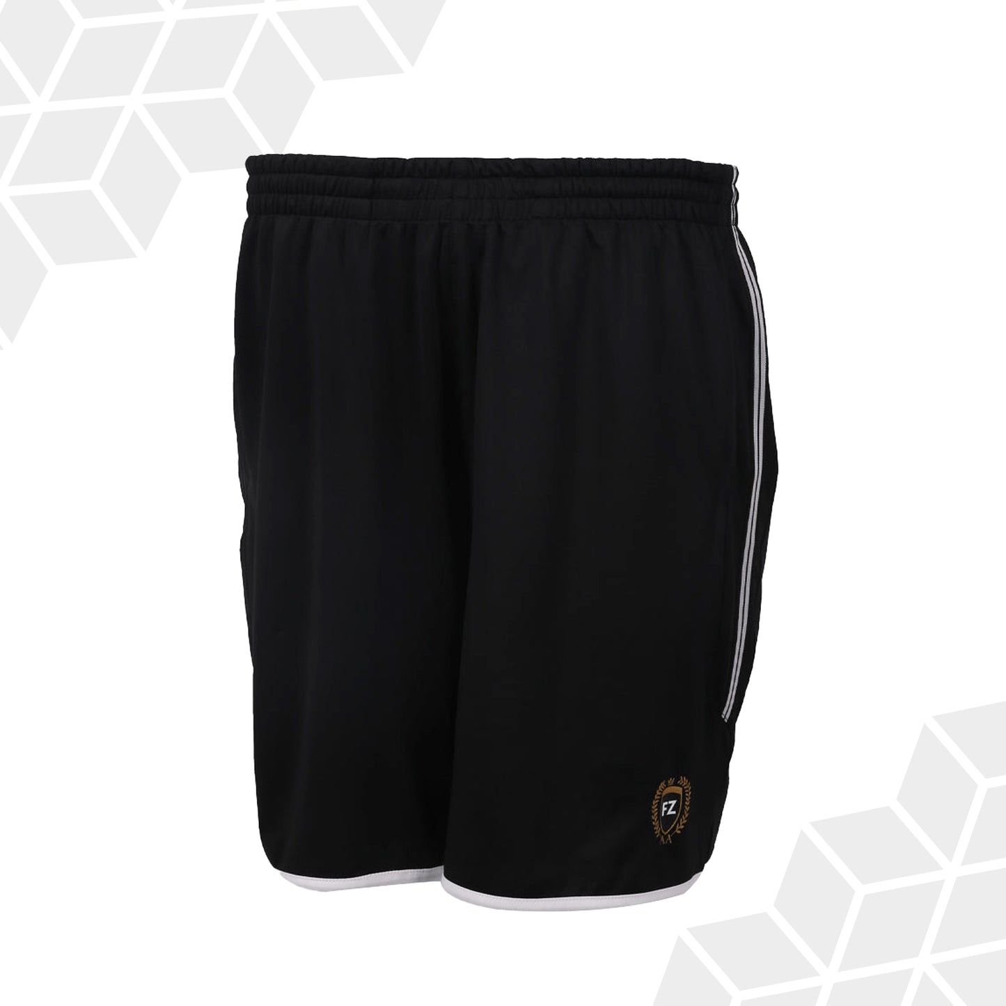 FZ Forza Hook shorts, black men’s badminton shorts, buy men’s sports shorts, lightweight badminton shorts, anti-static sports shorts, Dryforze shorts for men, anti-shrink badminton apparel, stretchable badminton gear, performance shorts for men, breathable athletic shorts, training shorts for men, durable Dryforze shorts, black elastic shorts, moisture control shorts, quick-dry men’s shorts, sportswear for men, Dryforze fabric shorts, court-ready shorts