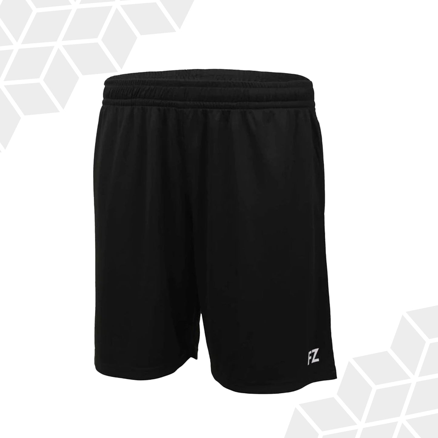 FZ Forza Mik shorts, men’s black sports shorts, anti-static shorts for men, quick-dry badminton shorts, Dryforze men’s gear, anti-pilling polyester shorts, stretch badminton shorts, elastic waist sports shorts, breathable black shorts, men’s interlock shorts, durable badminton apparel, training shorts for men, anti-shrink shorts, Mik design sportswear, court-ready gear