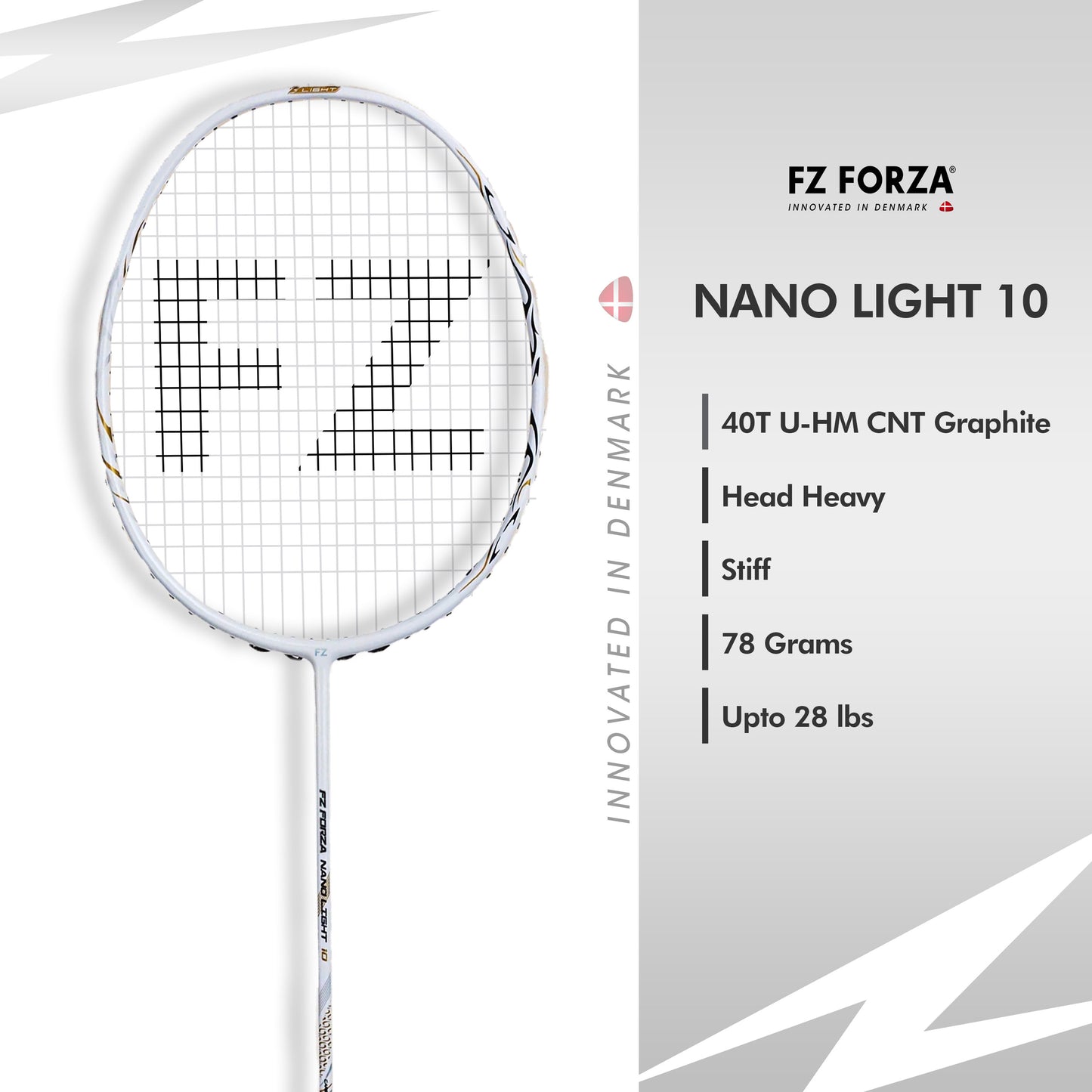 FZ Forza Nano Light 10, Nano Light 10 badminton racket, 5U G5 badminton racket, expert badminton racket, FZ Forza Nano Light series, unstrung expert racket, lightweight racket for pros, advanced badminton racket, best racket for control, FZ Forza Nano Light specs, Nano Light 10 buy online, badminton racket expert level, durable badminton racket, badminton racket 5U, Nano technology racket, high-speed racket for experts, FZ Forza pro racket, precision badminton racket, FZ Forza gear for players