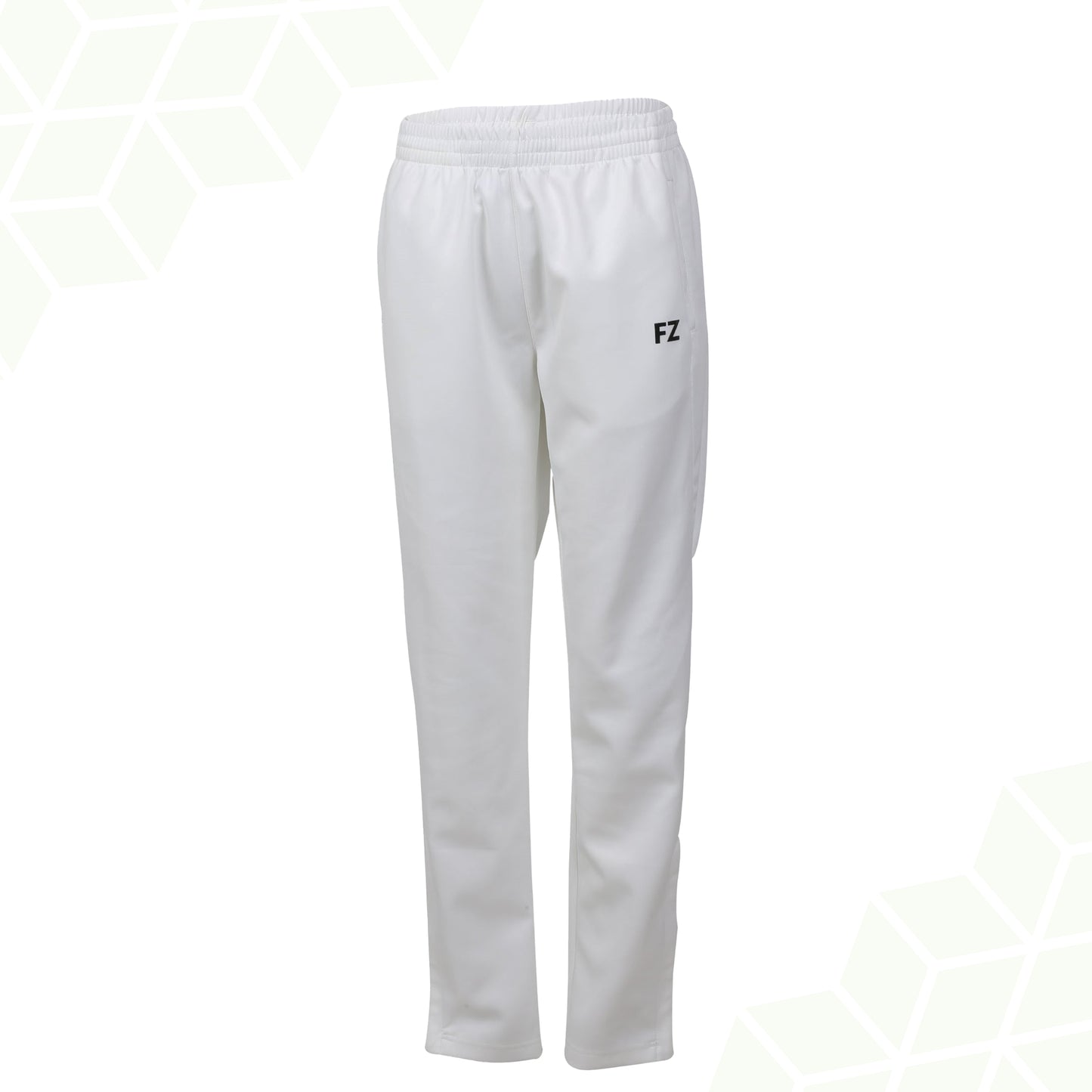 FZ Forza Perry pant, unisex badminton pants, white stretchable pants, Dryforze athletic pants, anti-static sportswear, unisex training pants, men’s and women’s sports pants, breathable polyester pants, anti-pilling white pants, anti-shrink badminton pants, Dryforze stretch pants, high-mobility sportswear, polyester elastane pants, comfortable white pants, buy badminton pants online, all-gender sports apparel, court travel pants