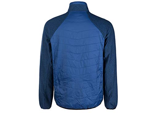 men’s quilted badminton jacket, estate blue FZ Forza jacket, warm badminton outerwear, Player Dryforze jacket, winter courtwear, insulated sports jacket, anti-pilling outerwear, stretchable badminton jacket, breathable men’s jacket, thermal courtwear, polyester quilted jacket, warm training jacket, athletic winter jacket, badminton jacket for men, stylish court outerwear