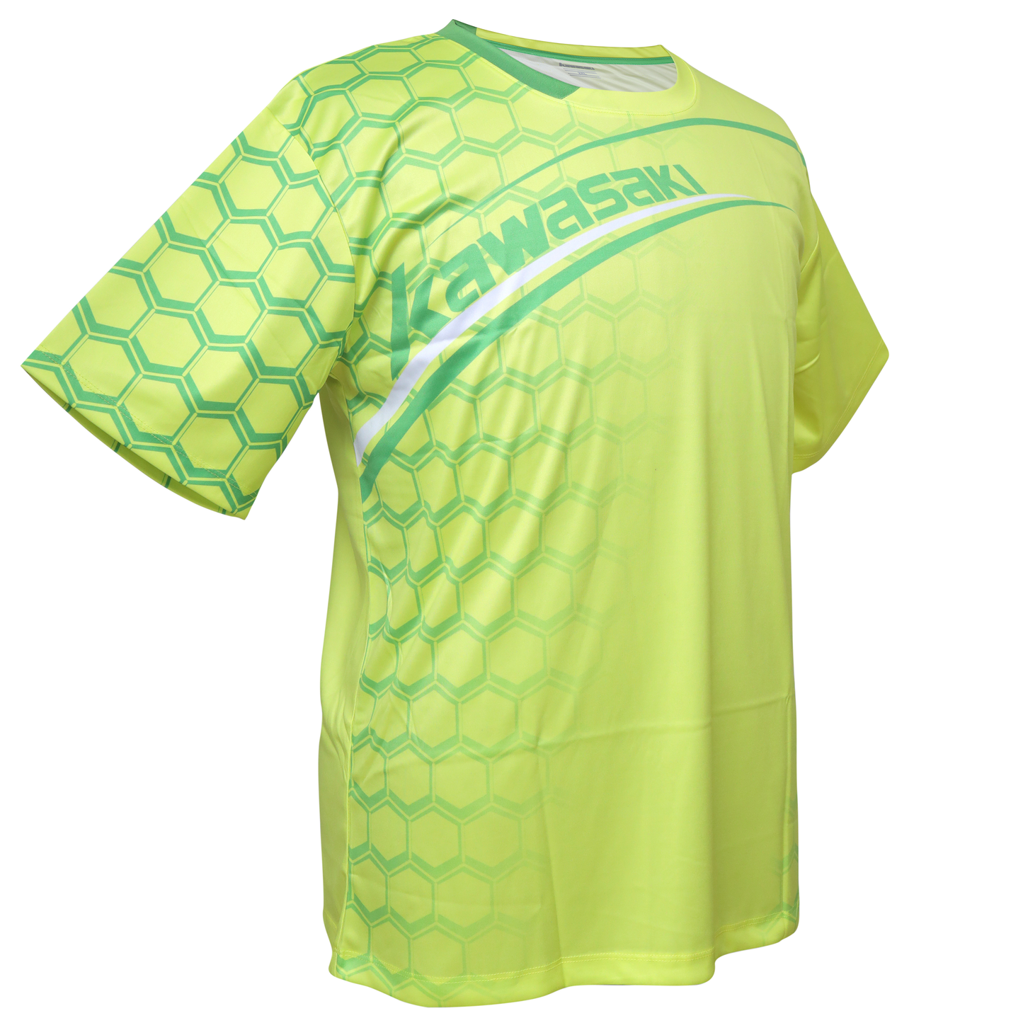 kawasaki kids t-shirt, yellow badminton t-shirt, lightweight junior sportswear, breathable fabric kids top, kids dryforze badminton shirt, junior apparel, children’s badminton t-shirt, moisture control kids top, bright yellow sports shirt, youth court wear, badminton shirt for kids, soft fabric kids tee, kawasaki dry-fit junior shirt, stretchable badminton t-shirt, kawasaki children’s activewear, junior performance wear, kids training gear, unisex kids t-shirt, sports t-shirt for kids, junior court t-shirt