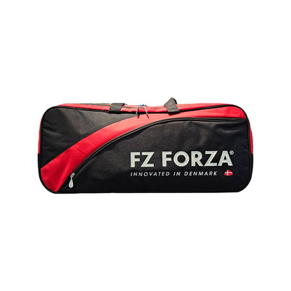 FZ Forza Play Line bag, red white badminton kitbag, 6 racket storage bag, square kitbag for badminton, stylish gear bag, training and tournament bag, dual compartment bag, fiery red sports bag, racket storage bag online, player kitbag