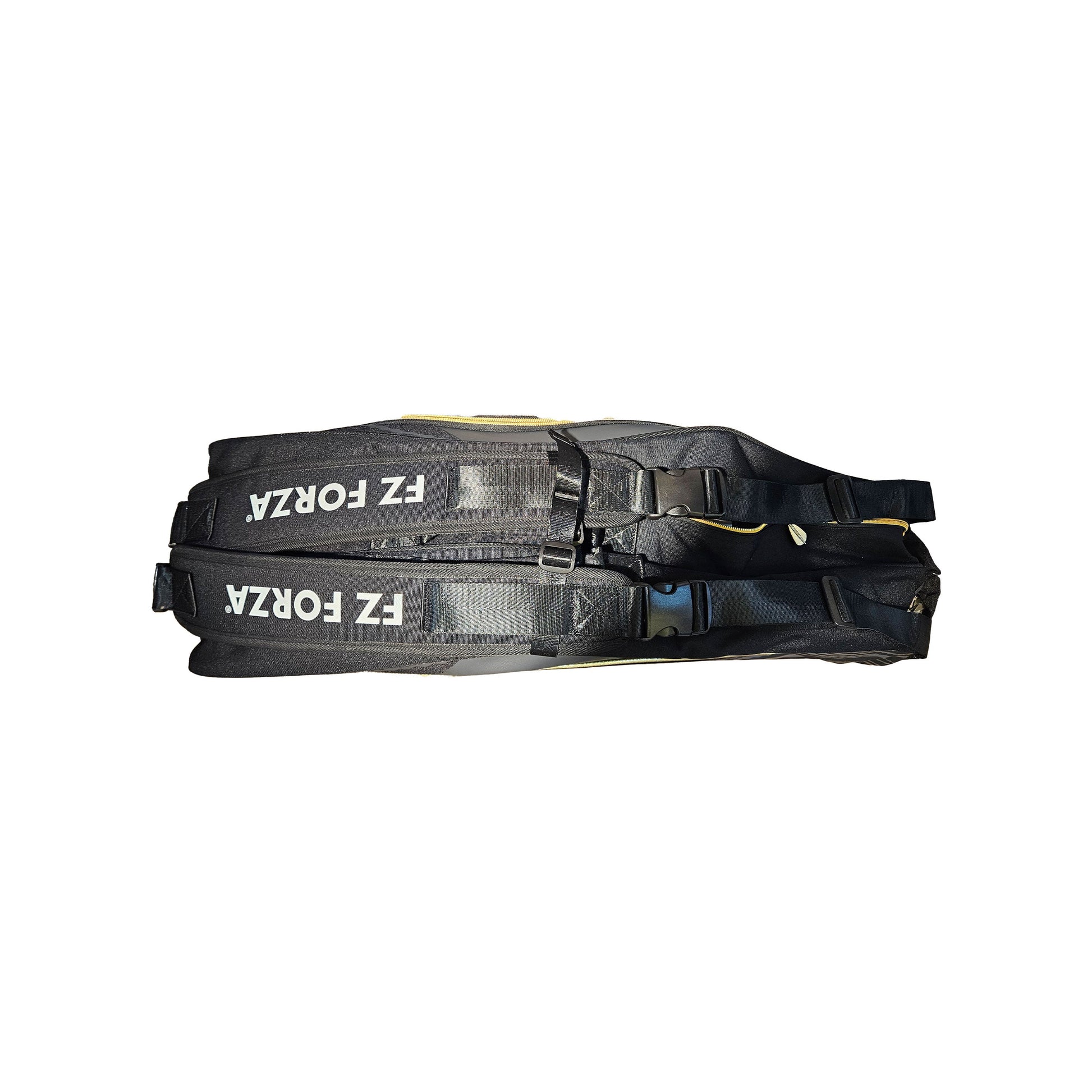 FZ Forza Tour Line kitbag, black white badminton kitbag, 6 racket capacity bag, sports gear storage bag, dual compartment kitbag, FZ Forza racket bag, stylish black and white kitbag, training equipment bag, carry kitbag for matches, large capacity badminton bag