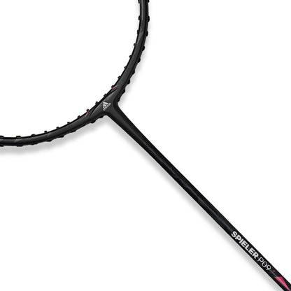 Buy Adidas Spieler P09 badminton racket, 4U G5, head heavy, SMART carbon frame, medium flex, 30 lbs string tension, intermediate racket, durable Adidas racket, power racket for players, badminton gear India, Adidas P09 online, professional badminton racket, Adidas badminton equipment, best Adidas racket
