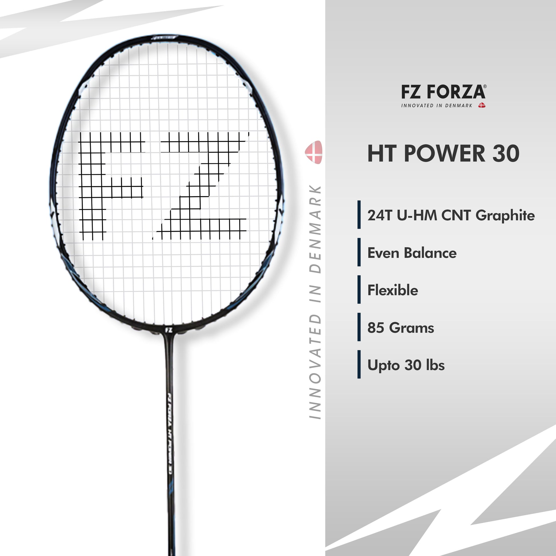 FZ Forza HT Power 30, HT Power 30 badminton racket, intermediate level racket, 3U G5 unstrung racket, badminton racket for control, power racket FZ Forza, FZ Forza HT Power series, badminton racket intermediate players, buy FZ Forza HT racket, durable frame badminton racket, balanced badminton racket, FZ Forza specs HT 30, high tension racket, training racket for players, FZ Forza 3U racket, badminton gear intermediate level, HT Power 30 India, racket with smooth grip, FZ Forza unstrung badminton