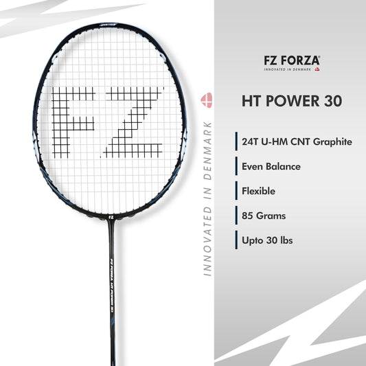 FZ Forza HT Power 30, HT Power 30 badminton racket, intermediate level racket, 3U G5 unstrung racket, badminton racket for control, power racket FZ Forza, FZ Forza HT Power series, badminton racket intermediate players, buy FZ Forza HT racket, durable frame badminton racket, balanced badminton racket, FZ Forza specs HT 30, high tension racket, training racket for players, FZ Forza 3U racket, badminton gear intermediate level, HT Power 30 India, racket with smooth grip, FZ Forza unstrung badminton