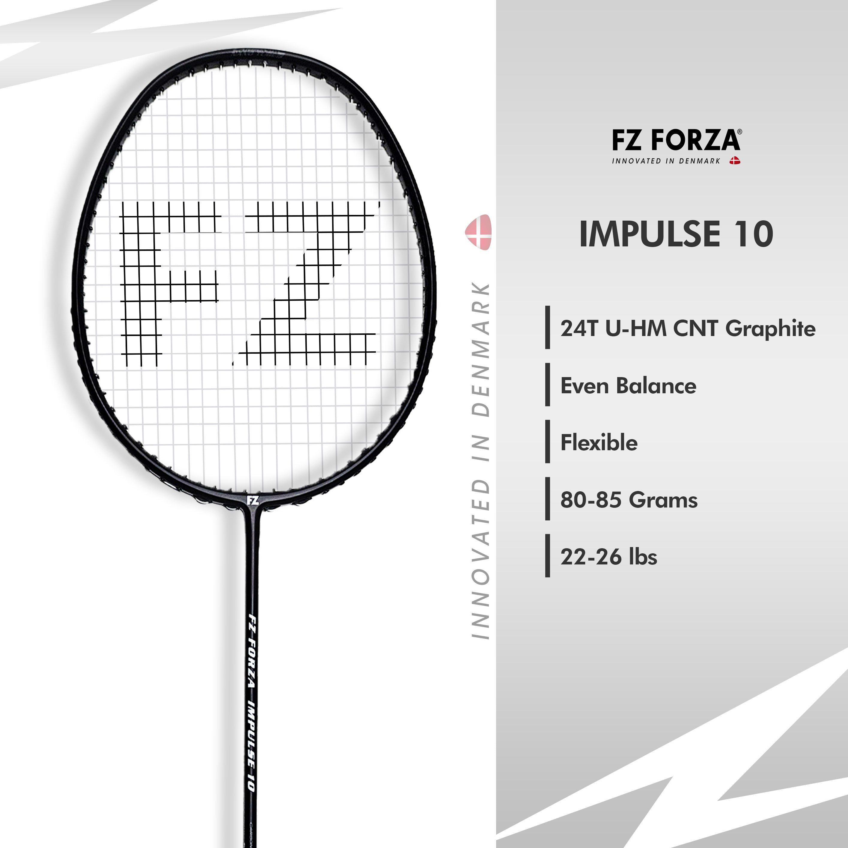 Fobu Racket Price FZ Forza IMPULSE 10 Strung Badminton Racket (3U, G4) – Affordable ...