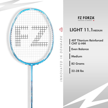 FZ Forza Light 11.1 Medium, Light 11.1 badminton racket, strung racket 4U G5, advanced level badminton racket, FZ Forza Light series, medium flex control racket, Forza high performance racket, badminton racket India, buy FZ Forza Light 11.1, lightweight racket for pros, medium shaft racket, badminton racket for match play, shop Forza Light series, FZ Forza strung racket, durable and accurate racket, 4U G5 advanced gear, FZ Forza Light 11.1 specs, precision racket advanced