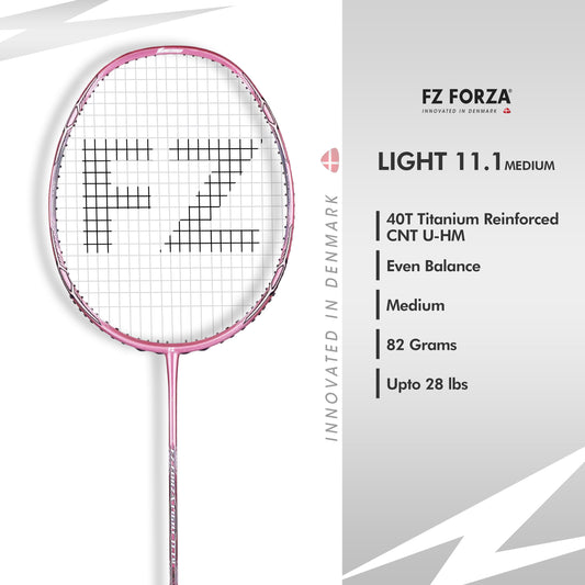 FZ Forza Light 11.1 Medium, Light 11.1 strung racket, medium flex badminton racket, advanced player badminton racket, 4U G5 racket specs, FZ Forza Light series, high performance racket, badminton racket for precision, buy Forza Light 11.1, FZ Forza strung racket, professional badminton gear, control and power racket, badminton racket advanced level, Light 11.1 specs, FZ Forza training racket, lightweight performance racket, top quality badminton racket, FZ Forza Light 11.1 India