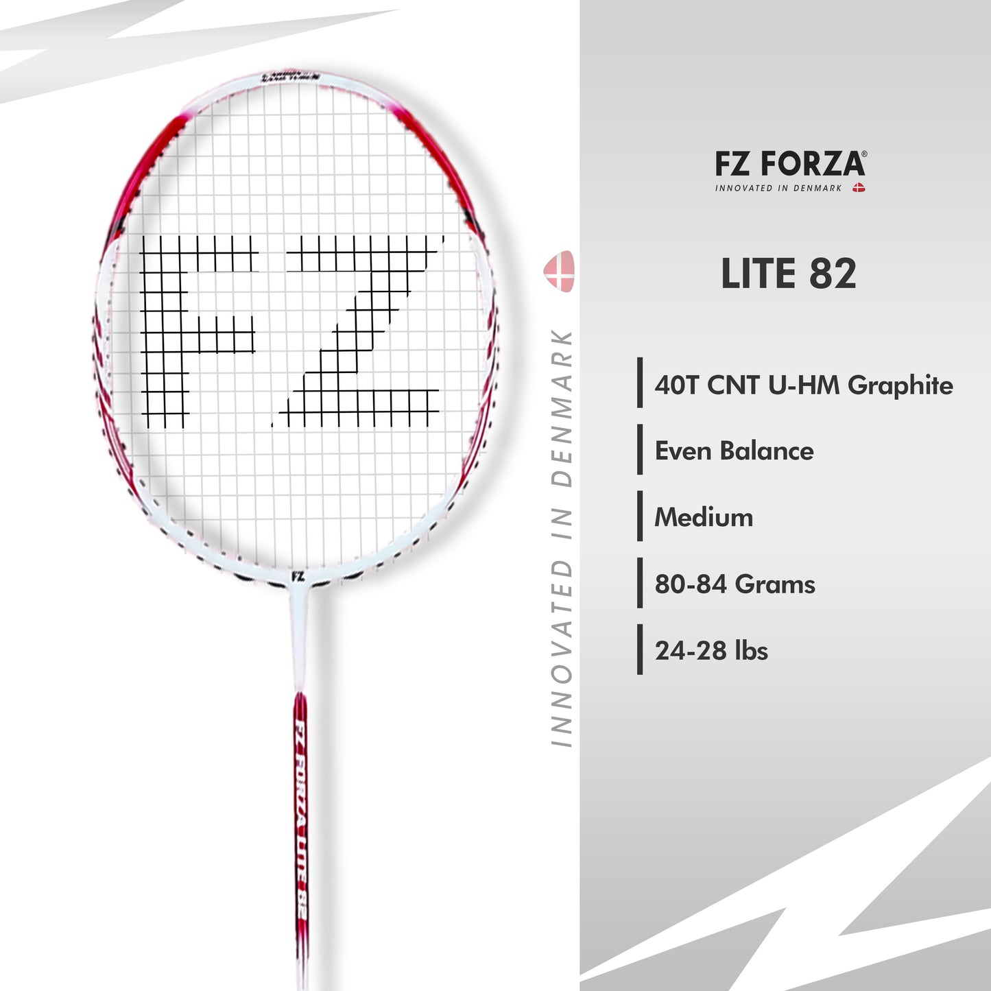 FZ Forza Lite 82, Lite 82 badminton racket, 4U G5 strung racket, intermediate player gear, FZ Forza mid-level racket, shop Lite series badminton, graphite shaft racket, speed and control racket, Lite 82 India, FZ Forza badminton collection, buy Lite 82 now