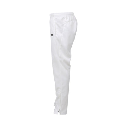 FZ Forza Perry pant, unisex badminton pants, white stretchable pants, Dryforze athletic pants, anti-static sportswear, unisex training pants, men’s and women’s sports pants, breathable polyester pants, anti-pilling white pants, anti-shrink badminton pants, Dryforze stretch pants, high-mobility sportswear, polyester elastane pants, comfortable white pants, buy badminton pants online, all-gender sports apparel, court travel pants