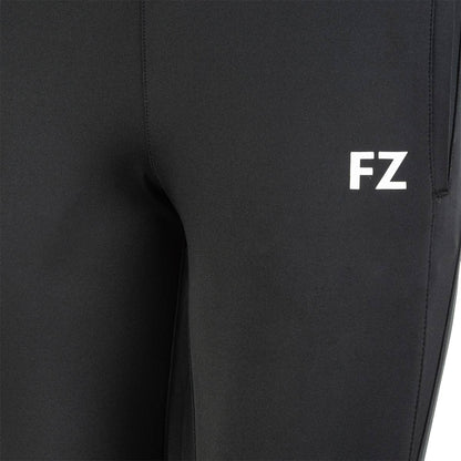 junior badminton pants, black badminton trousers, FZ Forza Perry pant, Dryforze kids pants, stretchable courtwear, anti-static sports pants, junior training wear, breathable badminton pants, polyester junior pants, athletic kids bottom, moisture-wicking trousers, unisex badminton pants, junior sportswear, black athletic pants, badminton outfit for boys