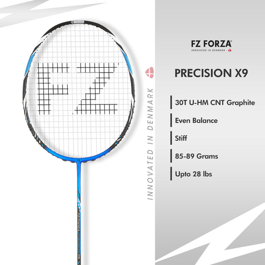 FZ Forza Precision X9, Precision X9 badminton racket, 3U G5 unstrung racket, intermediate level racket, badminton racket for accuracy, FZ Forza X9 specs, unstrung graphite racket, FZ Forza Precision series, training racket intermediate, powerful badminton racket, shop Precision X9, badminton racket India buy, control and power racket, FZ Forza 3U G5, Forza mid-level racket, badminton match racket, durable graphite frame, FZ Forza unstrung precision racket, intermediate grip badminton racket