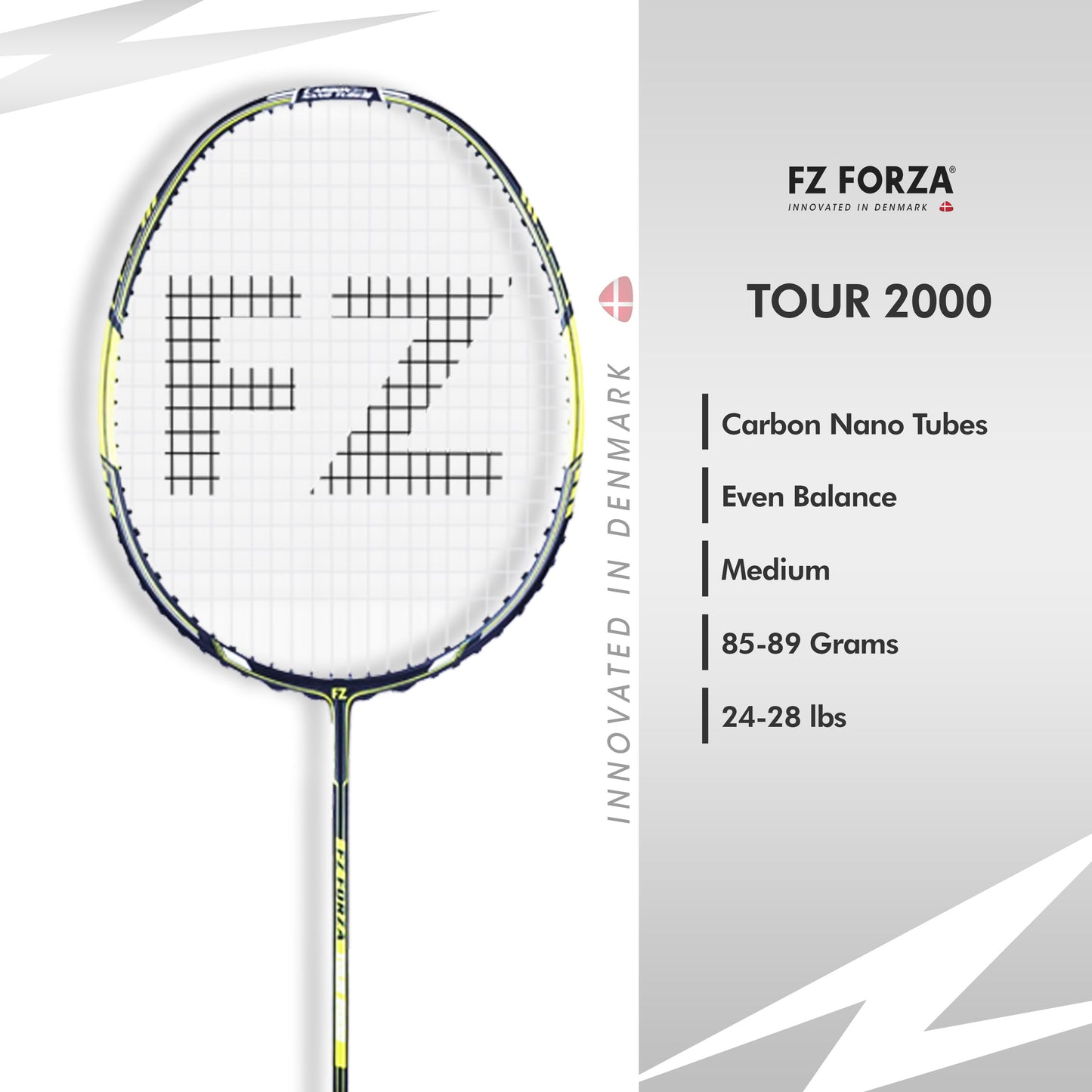 FZ Forza Tour 2000, Tour 2000 badminton racket, 3U G5 beginner racket, Forza strung racket, graphite racket for beginners, training racket for accuracy, FZ Forza India gear, entry-level badminton racket, affordable quality racket, shop Tour 2000