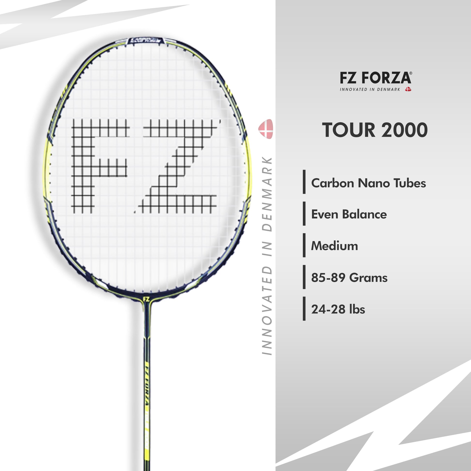 FZ Forza Tour 2000, Tour 2000 badminton racket, 3U G5 beginner racket, Forza strung racket, graphite racket for beginners, training racket for accuracy, FZ Forza India gear, entry-level badminton racket, affordable quality racket, shop Tour 2000