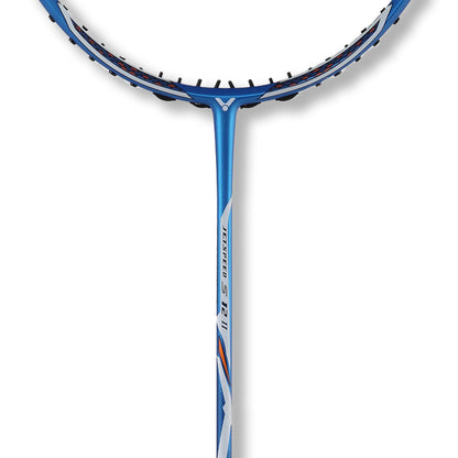 Jet Speed-12II F racket, high tension racket, graphite shaft, TR+ nano fortify technology, stiff shaft, professional badminton racket, advanced graphite frame, high performance racket, lightweight 4U racket, fast responsive shots, durable badminton racket, competitive sports gear, tournament racket, string tension control, flexible shaft