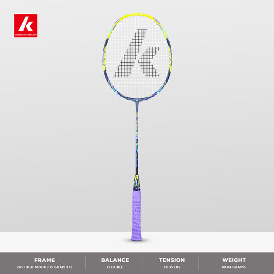 kawasaki high tension g30, head heavy racket, 4U badminton racket, 35 lbs string tension racket, graphite badminton racket,  badminton racket, advanced racket badminton, powerful badminton racket, kawasaki racket india, racket for hard hitters, 24T graphite frame, 24T medial shaft, kawasaki racket 4U G1, durable badminton racket, racket for aggressive play, badminton racket for professionals, buy head heavy racket, badminton racket with control, badminton racket string tension, kawasaki high tension series
