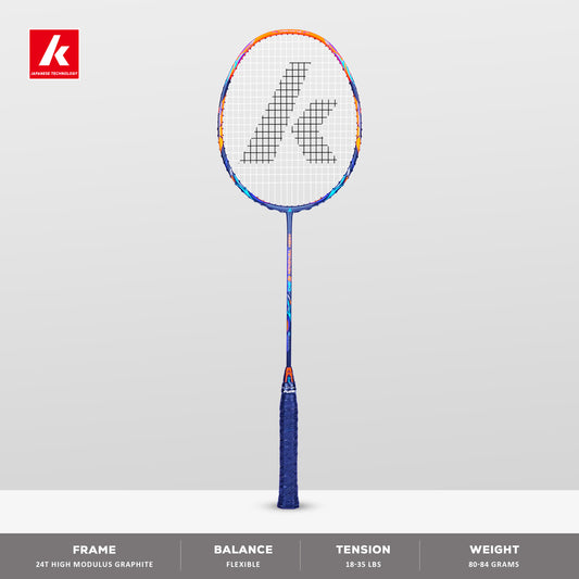 kawasaki high tension g30, head heavy racket, 4U badminton racket, 35 lbs string tension racket, graphite badminton racket, badminton racket, advanced racket badminton, powerful badminton racket, kawasaki racket india, racket for hard hitters, 24T graphite frame, 24T medial shaft, kawasaki racket 4U G1, durable badminton racket, racket for aggressive play, badminton racket for professionals, buy head heavy racket, badminton racket with control, badminton racket string tension, kawasaki high tension series
