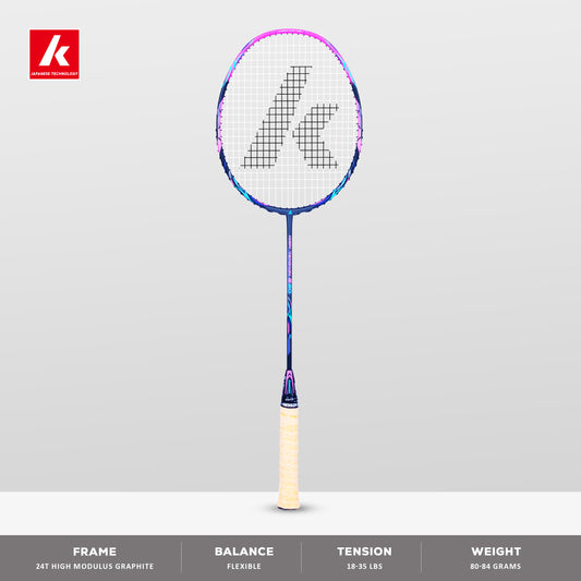 Kawasaki High Tension G30 Unstrung Badminton Racket - 4U/G1 For Advanced Players