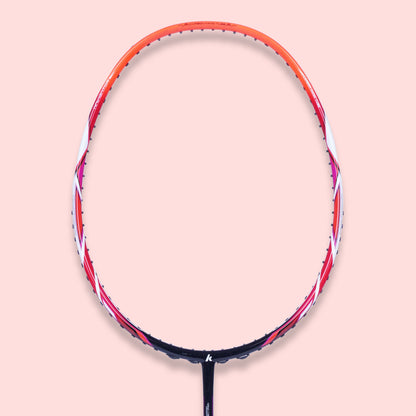 kawasaki navigator 3260, medium flex badminton racket, graphite racket for advanced players, 3U racket weight, 18–24 lbs tension, kawasaki badminton bat, 24T graphite frame, badminton training racket, racket for consistent play, navigator series, badminton equipment, kawasaki g1 racket, badminton racket india, high quality racket, tournament play racket, graphite frame badminton, control play racket, kawasaki gear india, durable racket frame, intermediate badminton players