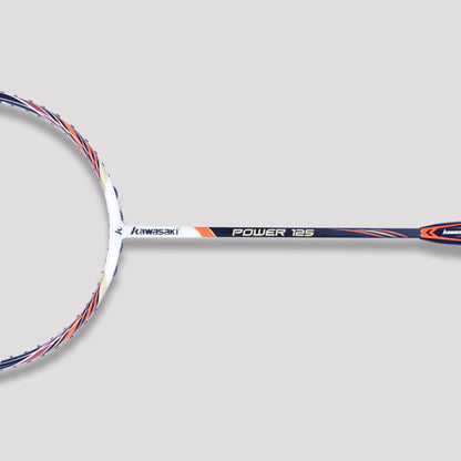kawasaki power training 125, medium balance racket, training badminton racket, 4U racket graphite, kawasaki racket intermediate, 26–28 lbs string tension, power racket badminton, durable frame racket, kawasaki badminton gear, badminton racket carbon fiber, racket for strength training, unstrung training racket, badminton workout racket, kawasaki 4U G1 racket, badminton racket india, graphite badminton racket, racket for power practice, kawasaki sports gear, racket for muscle building, badminton accessories