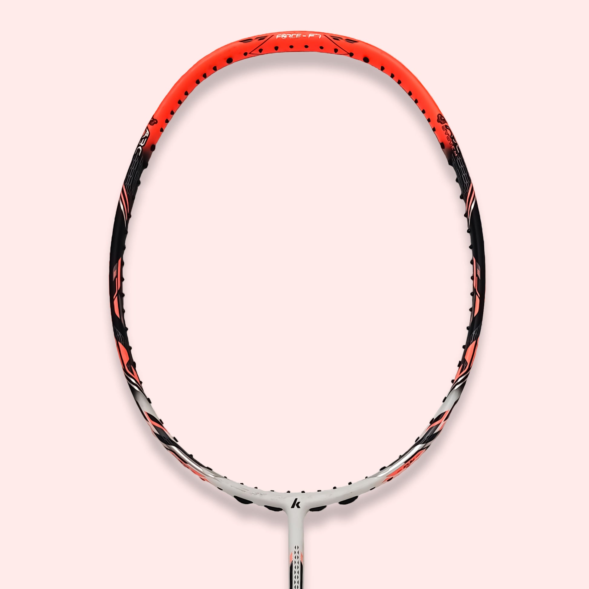 kawasaki force f7, adaptive balance badminton racket, graphite racket for intermediates, 3U weight racket, 30T graphite frame and shaft, kawasaki racket unstrung, 18–30 lbs tension, badminton training gear, force series racket, racket for aggressive players, kawasaki badminton bat, fast performance racket, badminton racket for advanced beginners, kawasaki equipment india, racket for all-around play, intermediate level racket, badminton gear online, graphite racket india, kawasaki g1 racket
