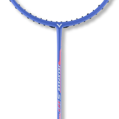 JS-12FTD JetSpeed racket, unstrung badminton racket, medium flexible shaft, high resilience graphite, pyrofil technology, lightweight 4U racket, string tension control, graphite frame, professional badminton racket, advanced performance, fast swing, durable badminton racket, competitive racket, lightweight sports gear, flexible shaft