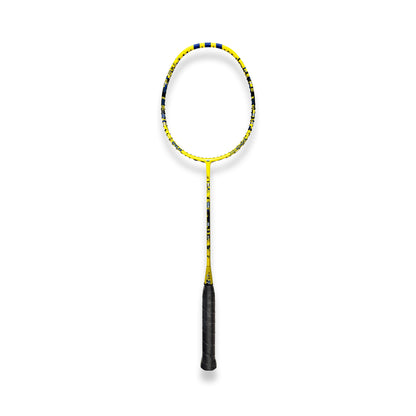 Shop Adidas Spieler E08.1 Schock strung badminton racket, 4U G5, head light balance, forged carbon shaft, SMART carbon frame, beginner Adidas racket, durable badminton racket, 28 lbs string tension, Adidas racket online, professional badminton racket, Adidas badminton equipment, best Adidas racket