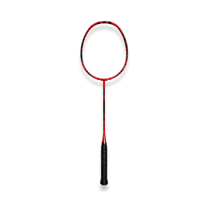 Buy Adidas Spieler E08.1 Schock badminton racket, 4U G5, head light, SMART carbon frame, forged carbon shaft, 28 lbs string tension, medium flex, durable Adidas racket for beginners, badminton gear India, Adidas E08.1 Schock, professional badminton racket, Adidas badminton equipment, best Adidas racket