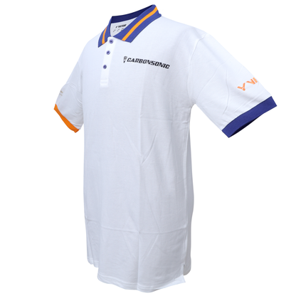 Victor polo t-shirt, Perfect Dry badminton shirt, button closure polo, breathable polyester top, quick-dry sportswear, men’s training polo, moisture-wicking polo shirt, tournament badminton shirt, lightweight sportswear, durable sports top, classic polo design, breathable athletic shirt, flexible polyester fabric, Victor sports apparel, breathable courtwear