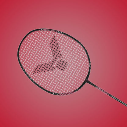 Victor Hello Kitty racket, Auraspeed ARS-KT, strung badminton racket, aluminum and graphite racket, cute racket for beginners, racket with bag included, G5 grip racket, entry-level badminton gear, playful design racket, durable training racket, racket for kids, Victor limited edition, fun badminton gear, colorful racket for starters, racket for young players