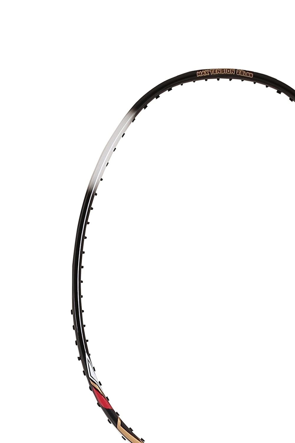 Victor Arrow Power 80, unstrung carbon racket, full graphite racket, head heavy racket, power smash badminton racket, 3U/4U G5 grip, high tension frame, aggressive play racket, stiff response racket, advanced players racket, attacking style badminton gear, Victor performance series, black and white racket, precision engineered frame, badminton for powerful rallies
