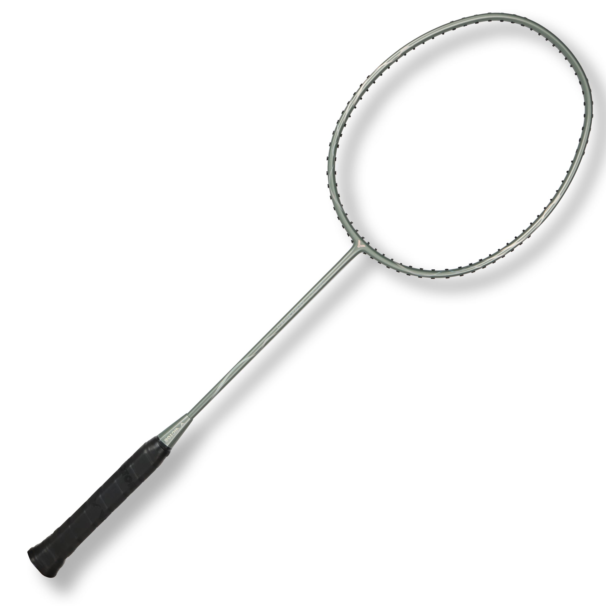 Victor Auraspeed 3200, ARS-3200 racket, silver badminton racket, beginner badminton racket, slightly head-light racket, medium flex badminton racket, graphite resin shaft, fast swing racket, defensive play racket, 4U G5 Victor racket, lightweight racket, Victor training racket, ARS badminton series, Victor racket for speed, cream grey design racket