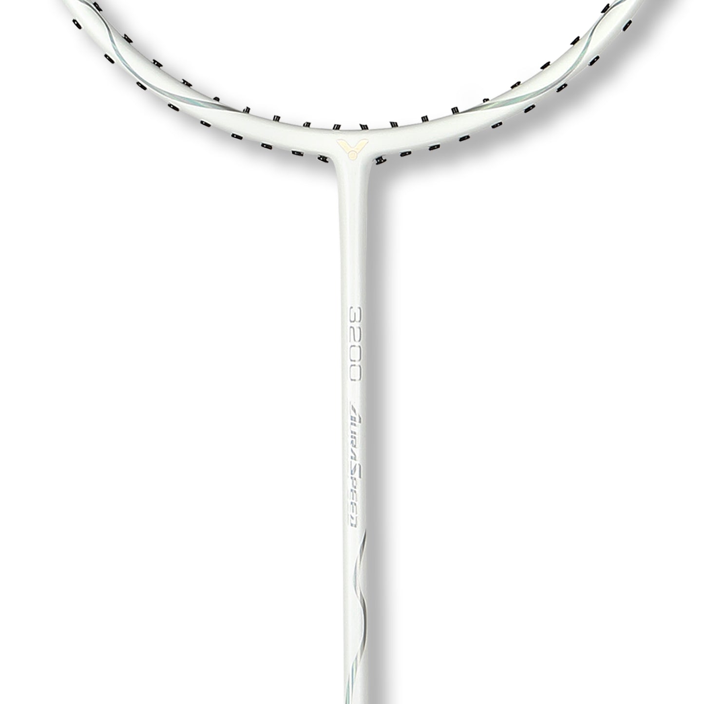 Victor ARS-3200 white black, badminton racket Victor, medium flex shaft racket, head light balance racket, Victor 4U G5 racket, graphite resin frame, Victor training racket, quick swing racket, beginner intermediate racket, Victor Auraspeed design, lightweight badminton racket, classic black white racket, fast-paced badminton gear, professional badminton equipment, Victor ARS lightweight model