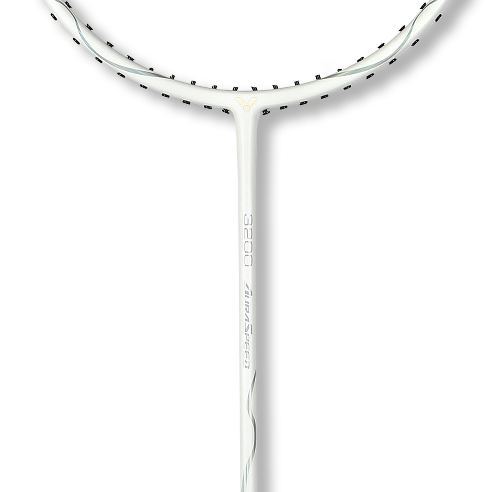 Victor ARS-3200 white black, badminton racket Victor, medium flex shaft racket, head light balance racket, Victor 4U G5 racket, graphite resin frame, Victor training racket, quick swing racket, beginner intermediate racket, Victor Auraspeed design, lightweight badminton racket, classic black white racket, fast-paced badminton gear, professional badminton equipment, Victor ARS lightweight model