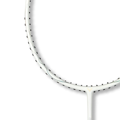 Victor ARS-3200 white black, badminton racket Victor, medium flex shaft racket, head light balance racket, Victor 4U G5 racket, graphite resin frame, Victor training racket, quick swing racket, beginner intermediate racket, Victor Auraspeed design, lightweight badminton racket, classic black white racket, fast-paced badminton gear, professional badminton equipment, Victor ARS lightweight model