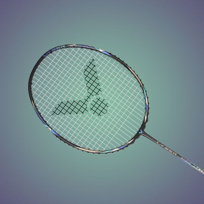 Auraspeed Cyber C racket, flexible badminton racket, high resilience graphite, nano resin frame, free core technology, black badminton racket, lightweight 4U racket, fast responsive racket, tournament badminton gear, advanced performance, durable graphite shaft, competitive racket, flexible shaft, high tension racket, professional badminton racket