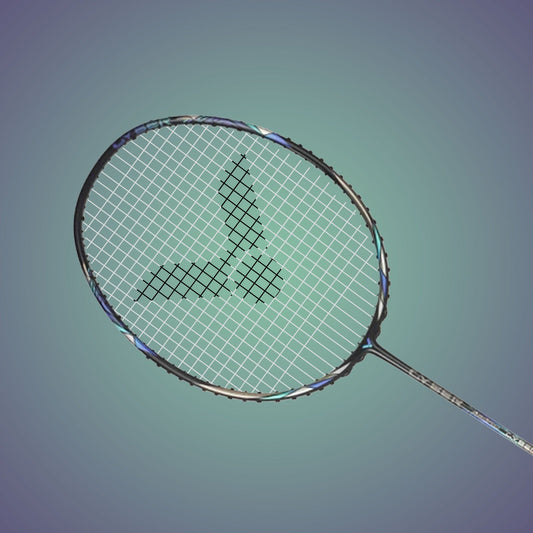 Auraspeed Cyber C racket, flexible badminton racket, high resilience graphite, nano resin frame, free core technology, black badminton racket, lightweight 4U racket, fast responsive racket, tournament badminton gear, advanced performance, durable graphite shaft, competitive racket, flexible shaft, high tension racket, professional badminton racket