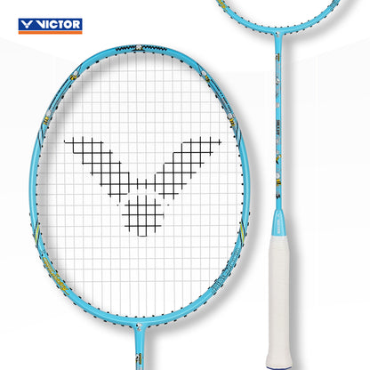 Victor Auraspeed SN Badminton Racket (Peanuts Edition) Strung Racket Pack of 2