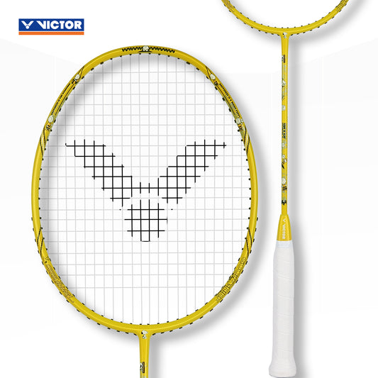 Victor Auraspeed SN Badminton Racket (Peanuts Edition) Strung Racket Pack of 2