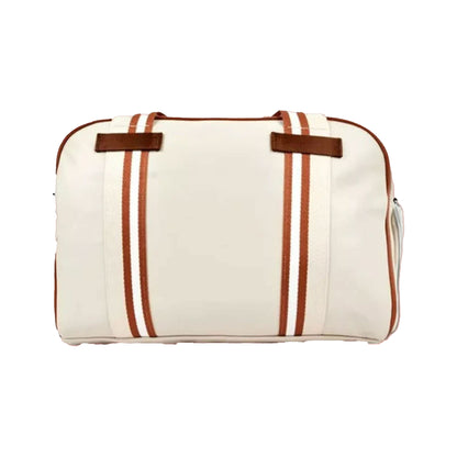 shoulder tote bag, Victor BR5914, lightweight tote, badminton essentials holder, polyester & PU leather, beige color, casual court‑bag alternative, everyday usage bag, gear & accessories tote, comfy strap carry, compact badminton bag, fashionable sports tote, easy‑carry shoulder bag, small yet functional, stylish accessory bag