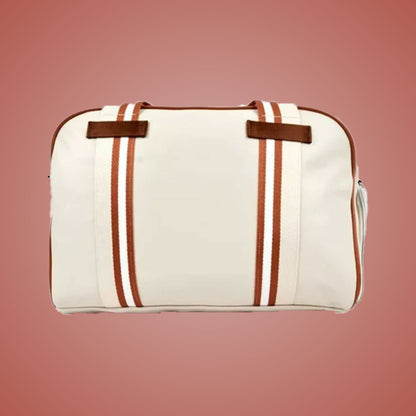 shoulder tote bag, Victor BR5914, lightweight tote, badminton essentials holder, polyester & PU leather, beige color, casual court‑bag alternative, everyday usage bag, gear & accessories tote, comfy strap carry, compact badminton bag, fashionable sports tote, easy‑carry shoulder bag, small yet functional, stylish accessory bag