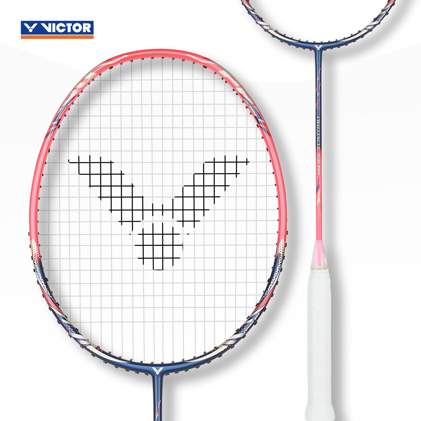 Challenger 9500 Pro racket, medium flex racket, lightweight graphite frame, free core technology, balanced control racket, high precision shots, professional badminton racket, 4U grip, durable racket frame, tournament badminton gear, advanced technology, flexible shaft, competitive sports equipment, high performance racket, graphite racket