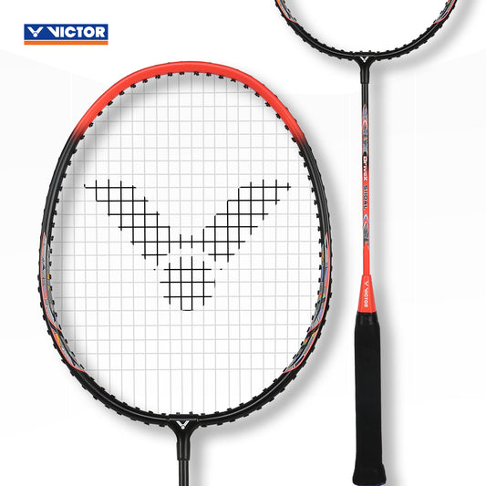 Victor DX-5110AL set, badminton racket combo pack, aluminum badminton rackets, steel shaft racket, beginner badminton set, Victor recreational set, pack of 2 rackets, shuttles included, badminton set with case, 2U G5 Victor racket, easy play badminton gear, training badminton rackets, Victor beginner series, budget badminton rackets, DX-5110AL bundle