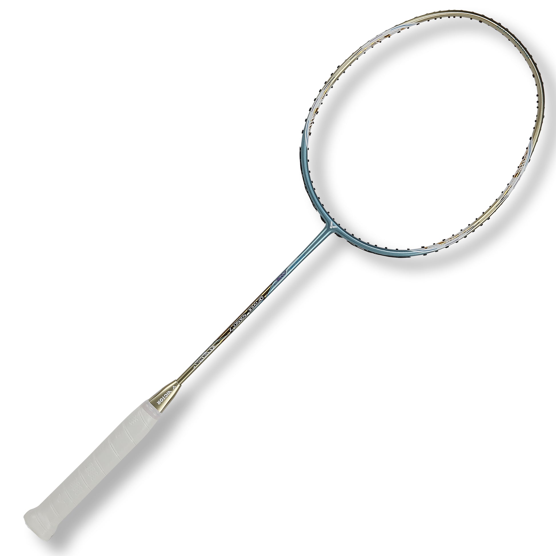 Victor DX Nano7 racket, Drive X series racket, strung badminton racket, Nano Resin racket, Nano Tube technology, even balance racket, medium flex racket, 4U G5 racket, versatile Victor racket, graphite badminton racket, advanced racket for rallies, power control racket, racket for all-round play, badminton racket for intermediate players, Victor professional series